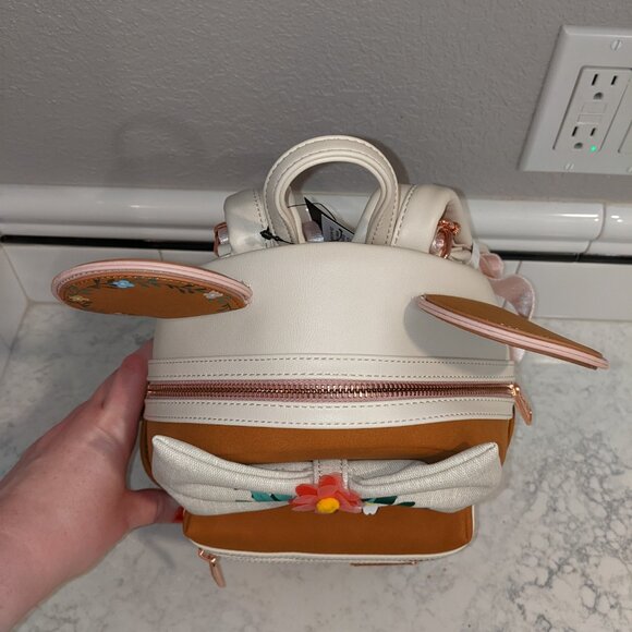 Exclusive Floral Minnie Mouse Loungefly Backpack - Picture 5 of 7